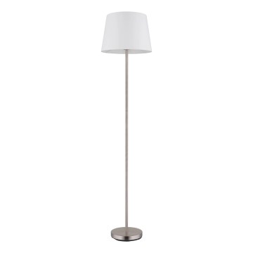 Globo - Stojacia lampa 1xE27/40W/230V biela/matný chróm