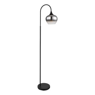 Globo - Stojacia lampa 1xE27/40W/230V čierna/dymová