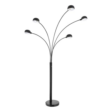 Globo - Stojacia lampa 5xE14/40W/230V čierna
