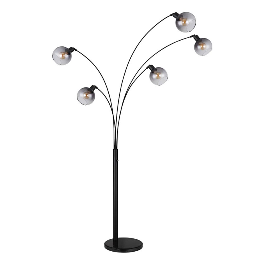 Globo - Stojacia lampa 5xE27/40W/230V dymová
