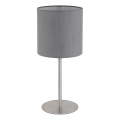 Globo - Stolná lampa 1xE27/40W/230V sivá