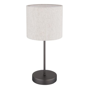 Globo - Stolová lampa 1xE27/25W/230V čierna/béžová