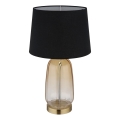 Globo - Stolová lampa 1xE27/40W/230V čierna/hnedá