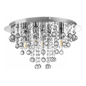 Globo - Stropné svietidlo 5xE14/40W/230V pr. 46 cm lesklý chróm