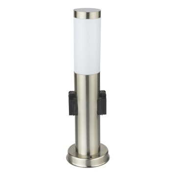 Globo - Vonkajšia lampa s 2 zásuvkami 1xE27/23W/230V IP44