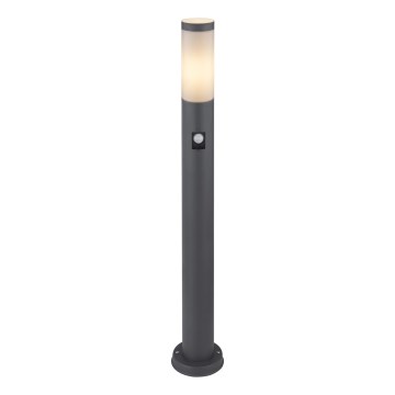 Globo - Vonkajšia lampa so senzorom 1xE27/15W/230V IP44 80 cm antracit