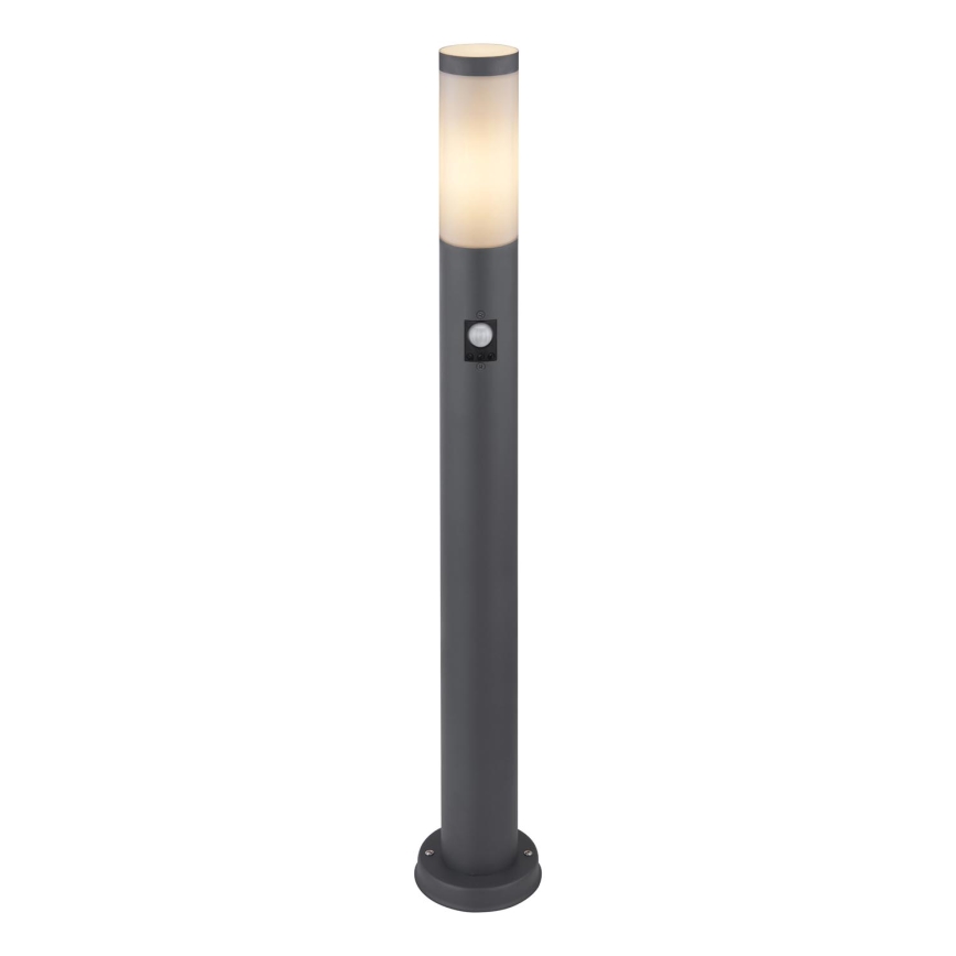 Globo - Vonkajšia lampa so senzorom 1xE27/15W/230V IP44 80 cm antracit