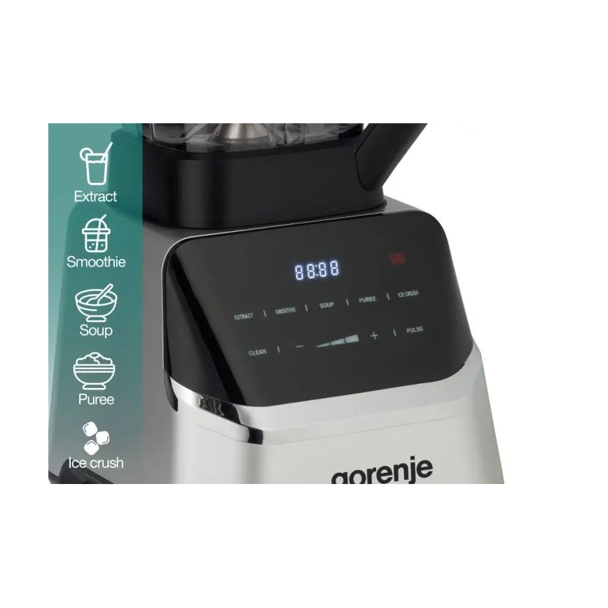 GORENJE BP1500DE - Stolný mixér 2 l 1500 W/230 V nerezová oceľ/čierna
