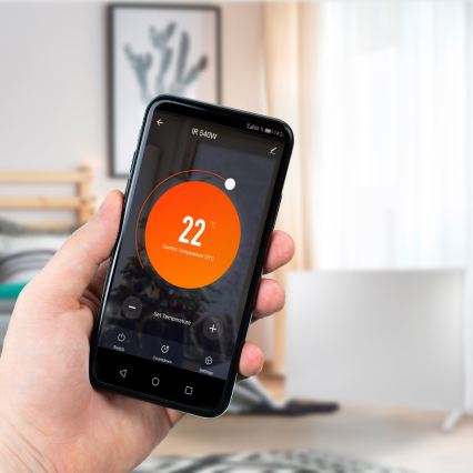 GORENJE IR540W - Inteligentný elektrický infračervený panel 540W časovač Wi-Fi čierna