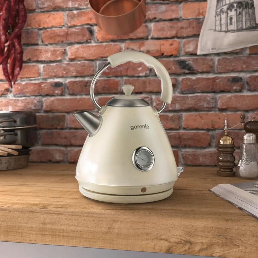 GORENJE K17CLI - Rýchlovarná kanvica 1,7 l 2200W/230V béžová