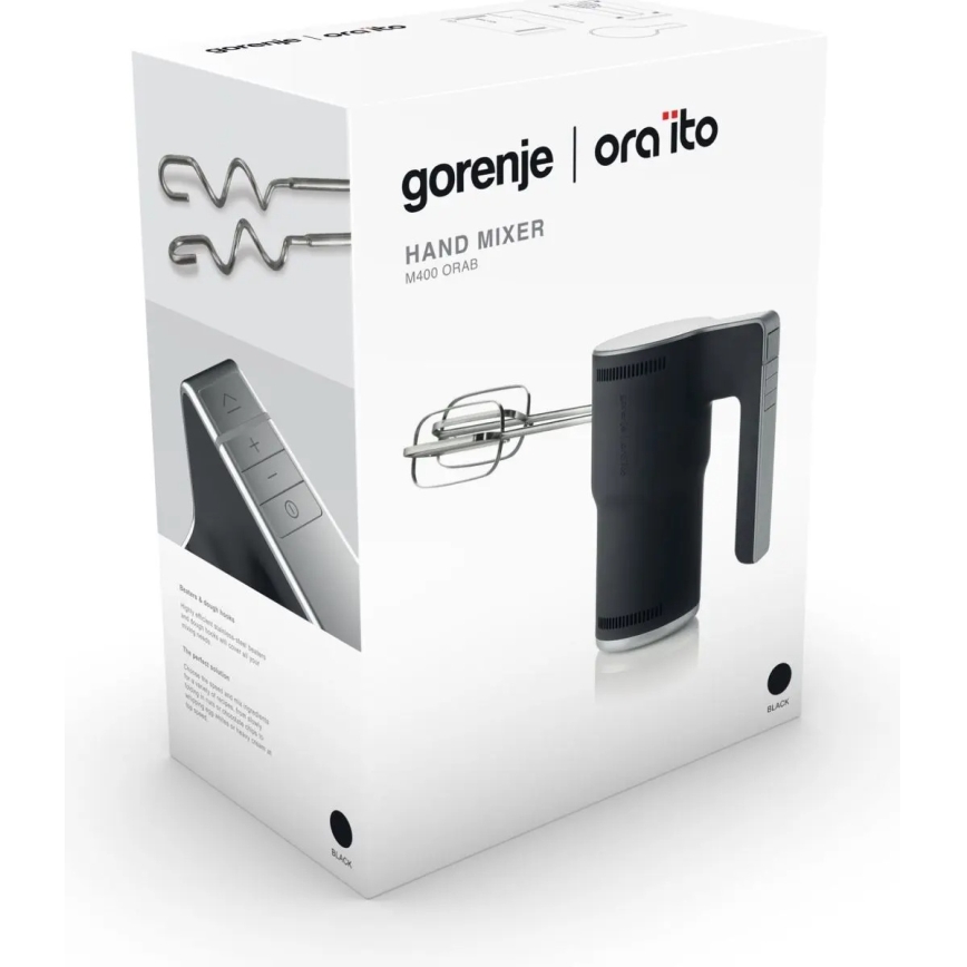 GORENJE M400ORAB - Ručný šľahač 400 W/230 V čierny/nerez