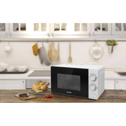 GORENJE MO20E2W - Mikrovlnná rúra s grilom 800W/230V 20 l biela
