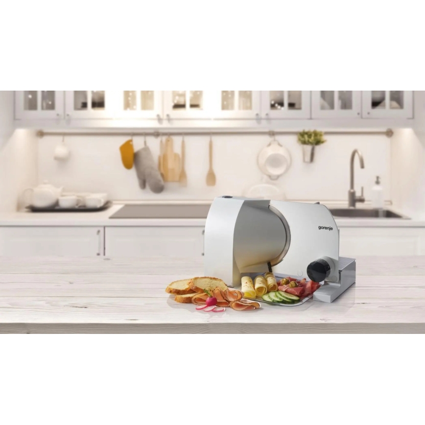 GORENJE R708A - Elektrický krájač 100W/230V nerezové prevedenie