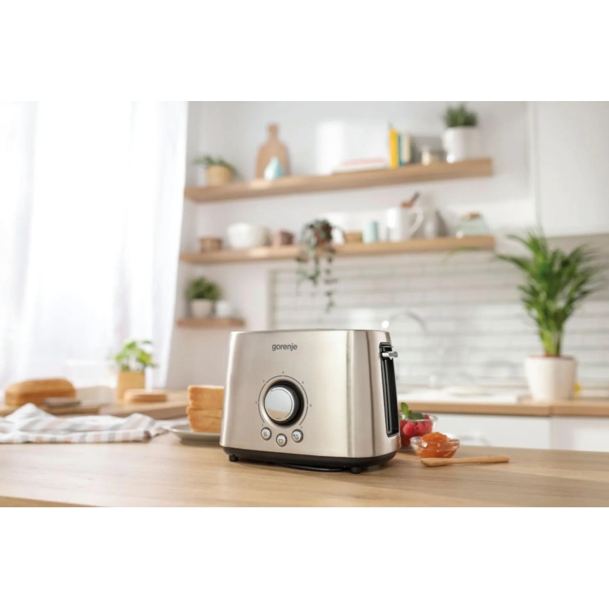 GORENJE T1000E - Hriankovač s dvoma otvormi a ohrievacím roštom 1000W/230V nerez