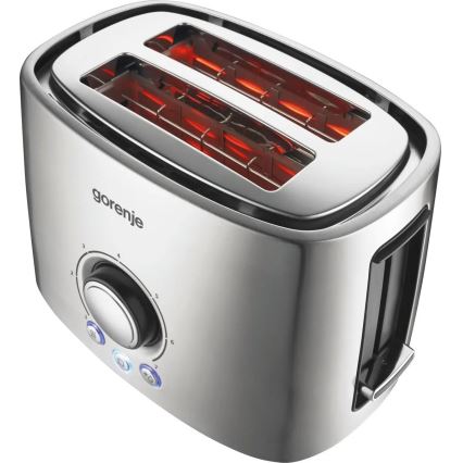 GORENJE T1000E - Hriankovač s dvoma otvormi a ohrievacím roštom 1000W/230V nerez