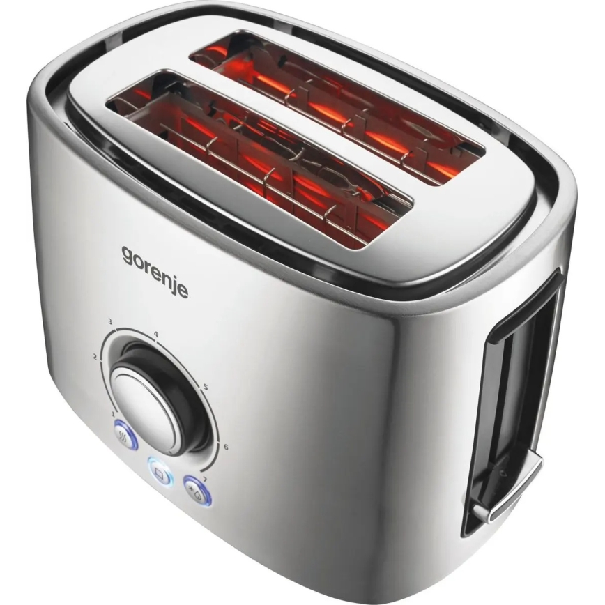 GORENJE T1000E - Hriankovač s dvoma otvormi a ohrievacím roštom 1000W/230V nerez