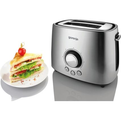 GORENJE T1000E - Hriankovač s dvoma otvormi a ohrievacím roštom 1000W/230V nerez