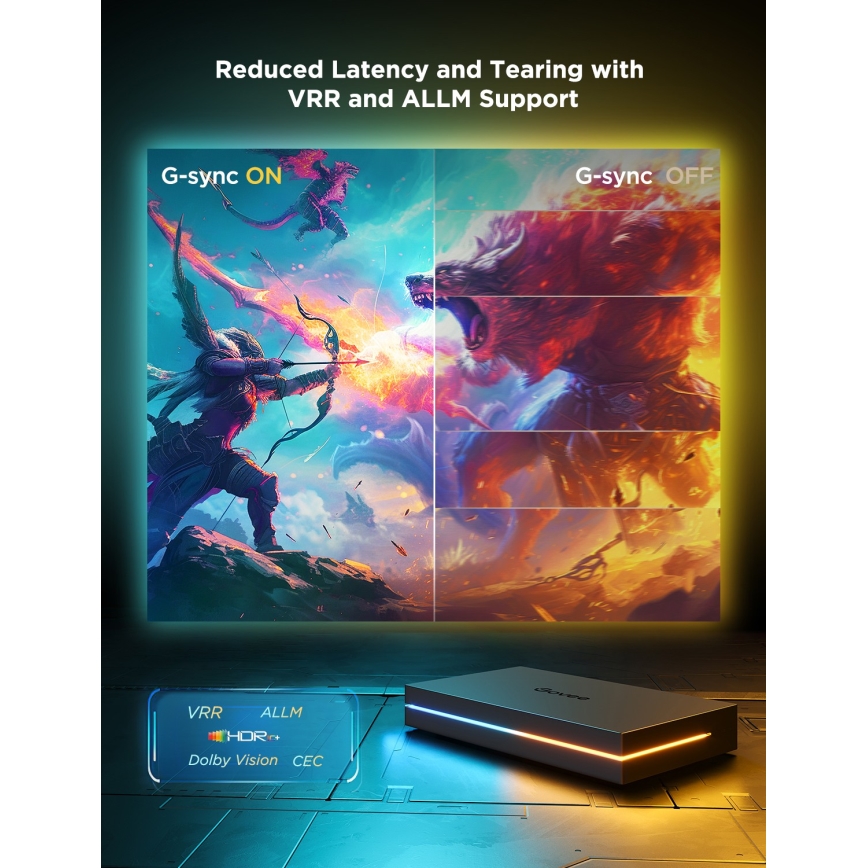 Govee - AI Sync Box Kit 2 Inteligentná sada počítačového osvetlenia 27-34 + LED panely Wi-Fi