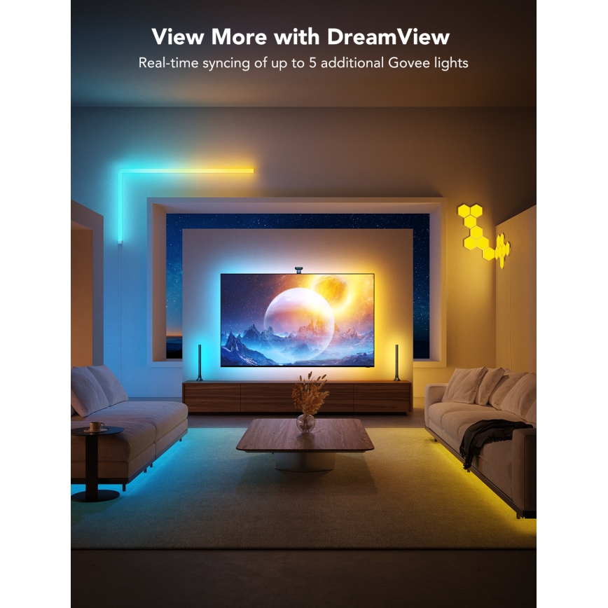 Govee - DreamView T2 DUAL TV 75-85 SMART LED podsvietenie RGBIC Wi-Fi + diaľkové ovládanie