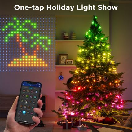 Govee - LED RGB Stmievateľná vonkajšia dekoračná reťaz LED/15W/230V IP65 Wi-Fi