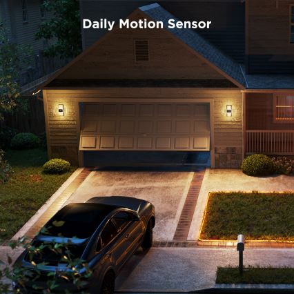 Govee - LED RGBIC Stmievateľné vonkajšie nástenné svietidlo so senzorom MATTER LED/230V IP65 2700-6500K Wi-Fi