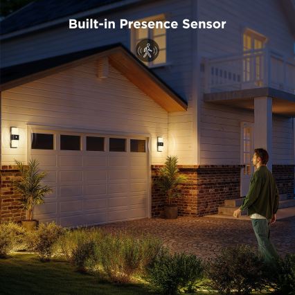 Govee - LED RGBIC Stmievateľné vonkajšie nástenné svietidlo so senzorom MATTER LED/230V IP65 2700-6500K Wi-Fi