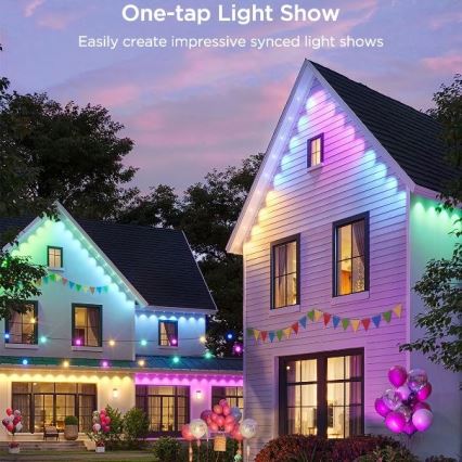 Govee - LED RGBIC svetelná reťaz 30 m Wi-Fi Matter IP67