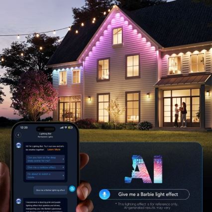 Govee - LED RGBIC svetelná reťaz 30 m Wi-Fi Matter IP67