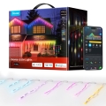 Govee - LED RGBIC Vonkajšie cencúľové svetlá 10 m Wi-Fi Matter IP65