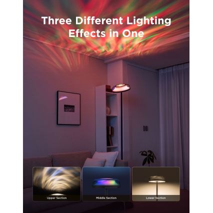 Govee - LED RGBICWW Stmievateľná stojacia lampa UPLIGHTER MATTER LED/24W/230V Wi-Fi