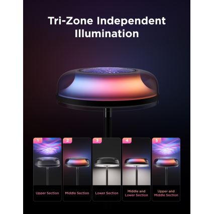 Govee - LED RGBICWW Stmievateľná stojacia lampa UPLIGHTER MATTER LED/24W/230V Wi-Fi