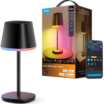 Govee - LED RGBICWW Stmievateľná stolná lampa CLASSIC MATTER LED/10W/5V 4800mAh Wi-Fi