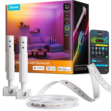 Govee - LED RGBICWW závesný LED pás/36W/24V 4 m Skyline Matter Wi-Fi