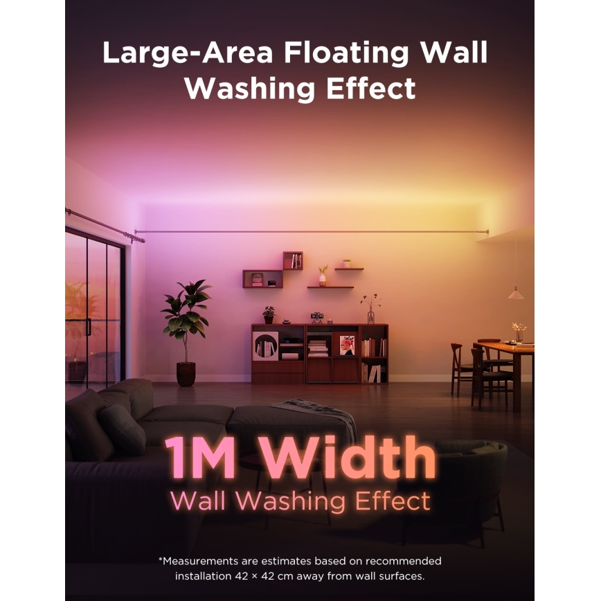 Govee - LED RGBICWW závesný LED pás/36W/24V 4 m Skyline Matter Wi-Fi