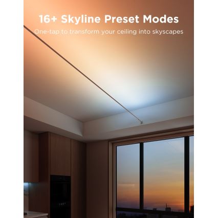 Govee - LED RGBICWW závesný LED pás/36W/24V 4 m Skyline Matter Wi-Fi