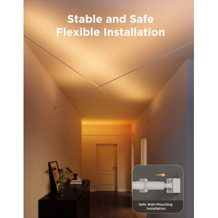 Govee - LED RGBICWW závesný LED pás/36W/24V 4 m Skyline Matter Wi-Fi