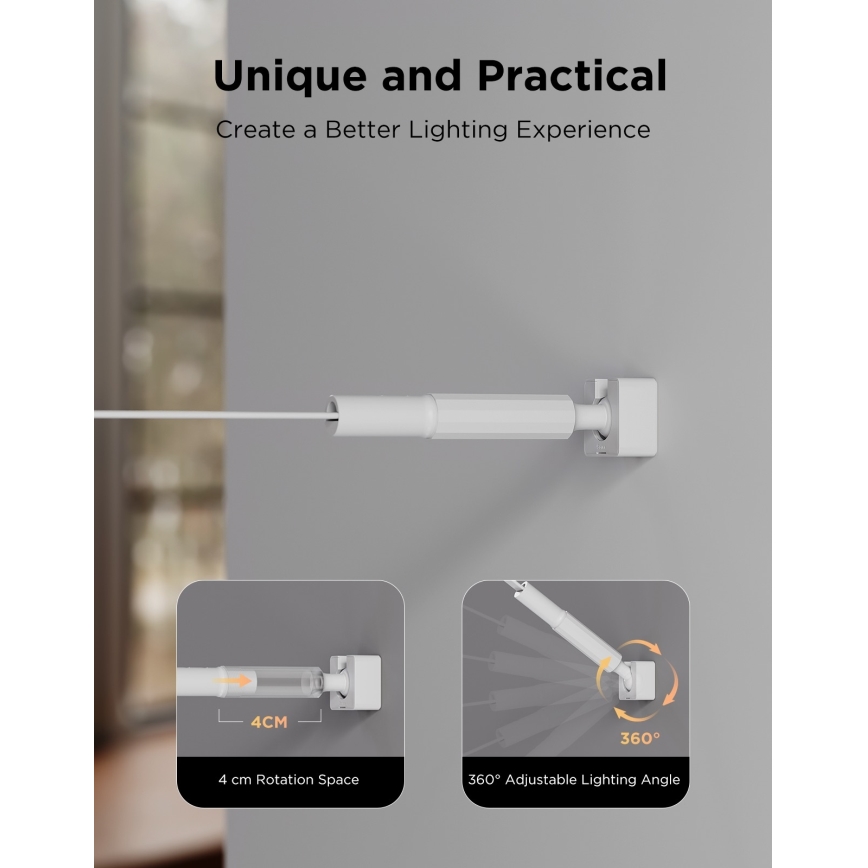 Govee - LED RGBICWW závesný LED pás/36W/24V 4 m Skyline Matter Wi-Fi