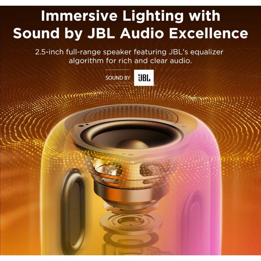 Govee - LED RGBW Stmievateľná stolová lampa s reproduktorom LED/36W/12V Wi-Fi