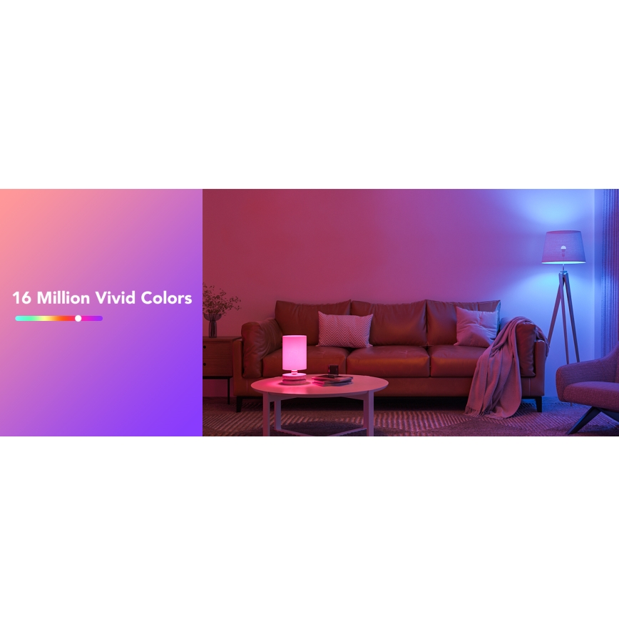 Govee - LED RGBWW Stmievateľná žiarovka Smart E27/9W/230V 2700-6500K Wi-Fi