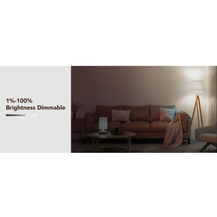 Govee - LED RGBWW Stmievateľná žiarovka Smart E27/9W/230V 2700-6500K Wi-Fi