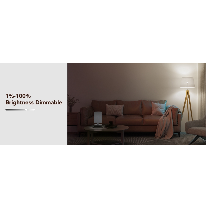 Govee - LED RGBWW Stmievateľná žiarovka Smart E27/9W/230V 2700-6500K Wi-Fi