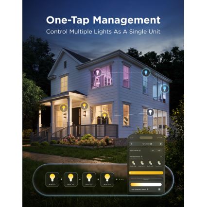 Govee - LED RGBWW Stmievateľná žiarovka Smart MATTER G80 E27/5W/230V 2700-6500K Wi-Fi
