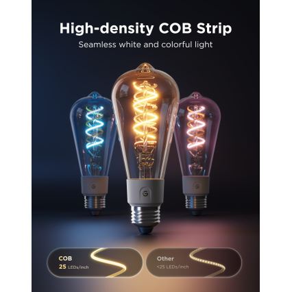 Govee - LED RGBWW stmievateľná žiarovka Smart MATTER ST64 E27/5W/230V 2700-6500K Wi-Fi