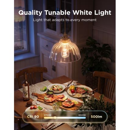 Govee - LED RGBWW stmievateľná žiarovka Smart MATTER ST64 E27/5W/230V 2700-6500K Wi-Fi