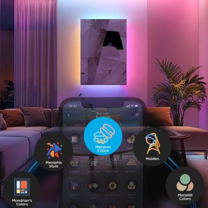 Govee - LED RGBWWIC Stm. predlžovací pásik Strip Light 2 Pro 1m Wi-Fi Matter