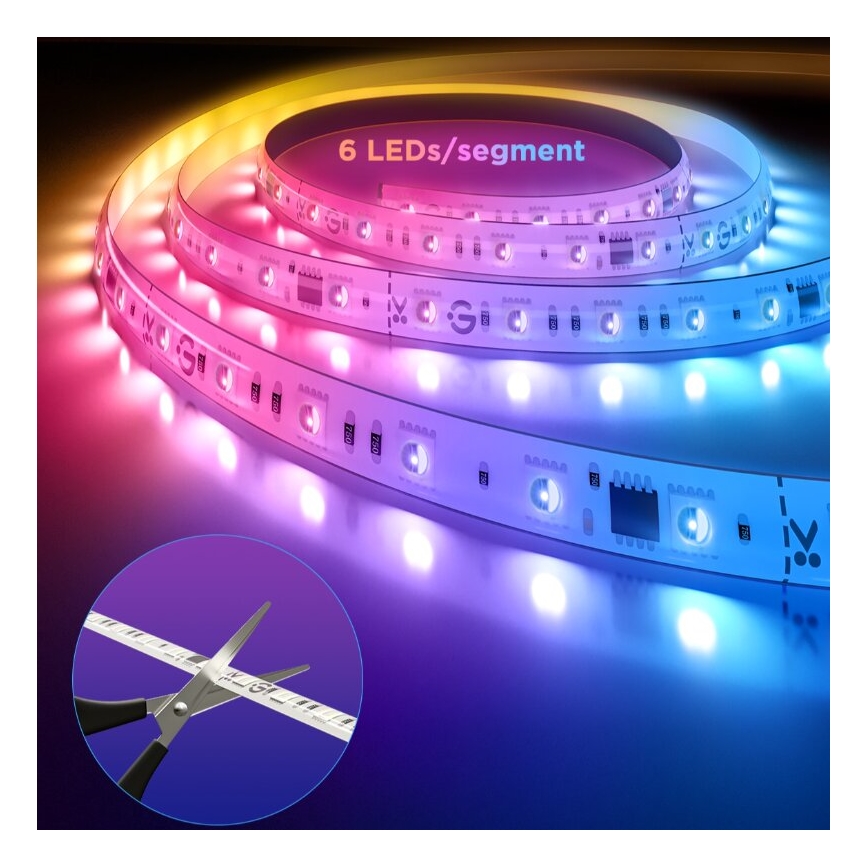 Govee - LED RGBWWIC Stmievateľný pásik Strip Light 2 Pro 5m Wi-Fi Matter