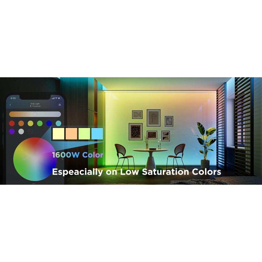 Govee - LED RGBWWIC Stmievateľný pásik Strip Light 2 Pro 5m Wi-Fi Matter