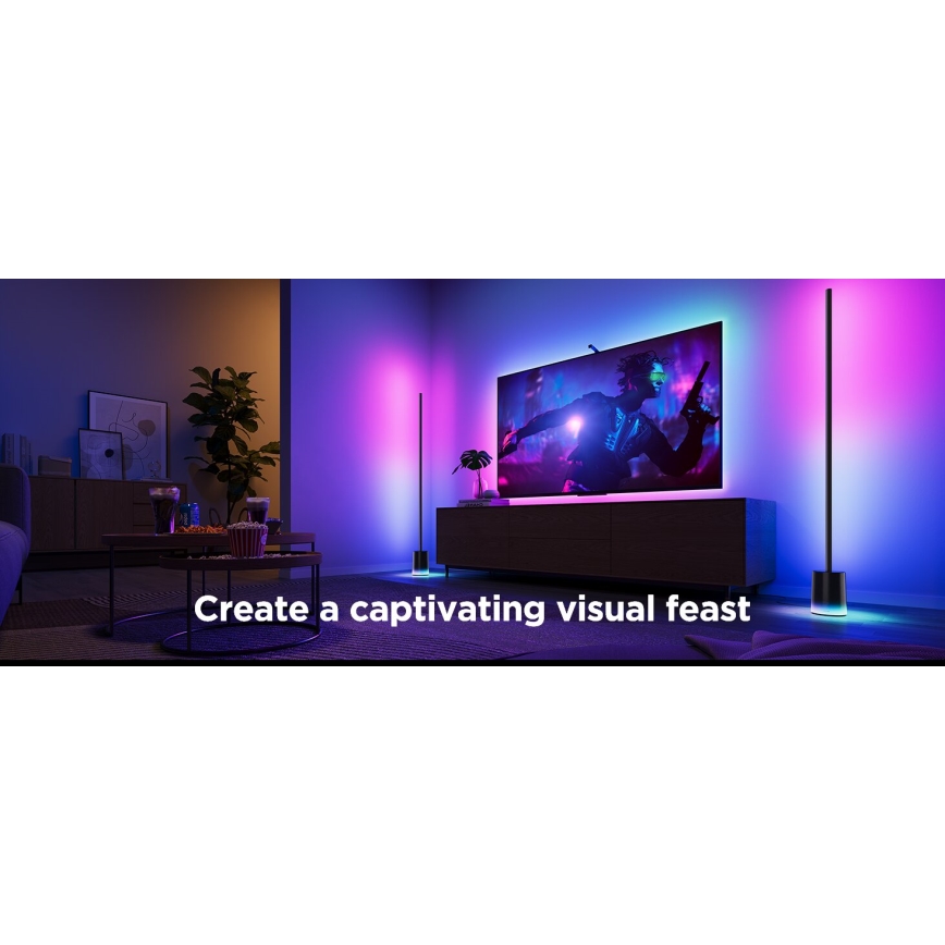 Govee - LED Stmievateľná stojacia lampa Smart MATTER LED RGBICWW 2200-6500K Wi-Fi + diaľkové ovládanie