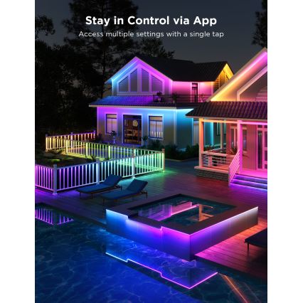 Govee - Outdoor Pro SMART RGBICWW vonkajší LED pásik 10m 2700-6500K Wi-Fi IP65