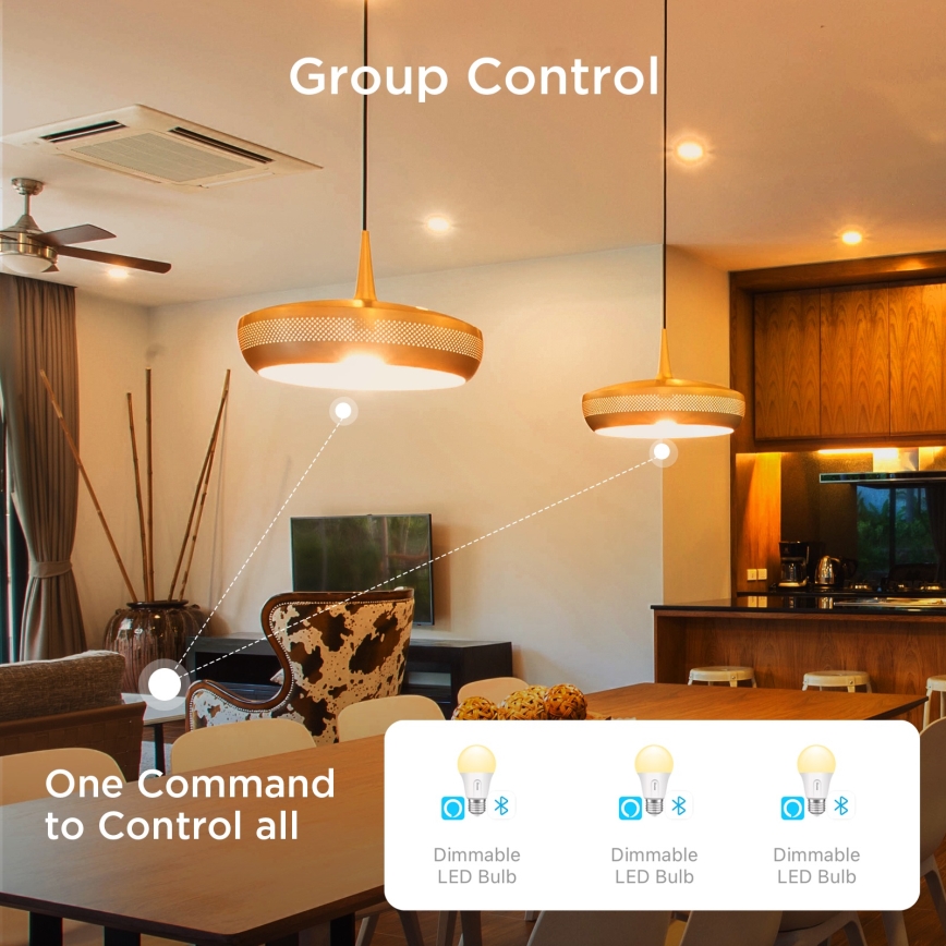 Govee - SADA 2x LED Stmievateľná žiarovka Smart MATTER A60 E27/9W/230V 2700-6500K Wi-Fi